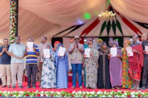 Ruto promises 500, 000 Title Deeds at Coast by December to End Squatter Crisis